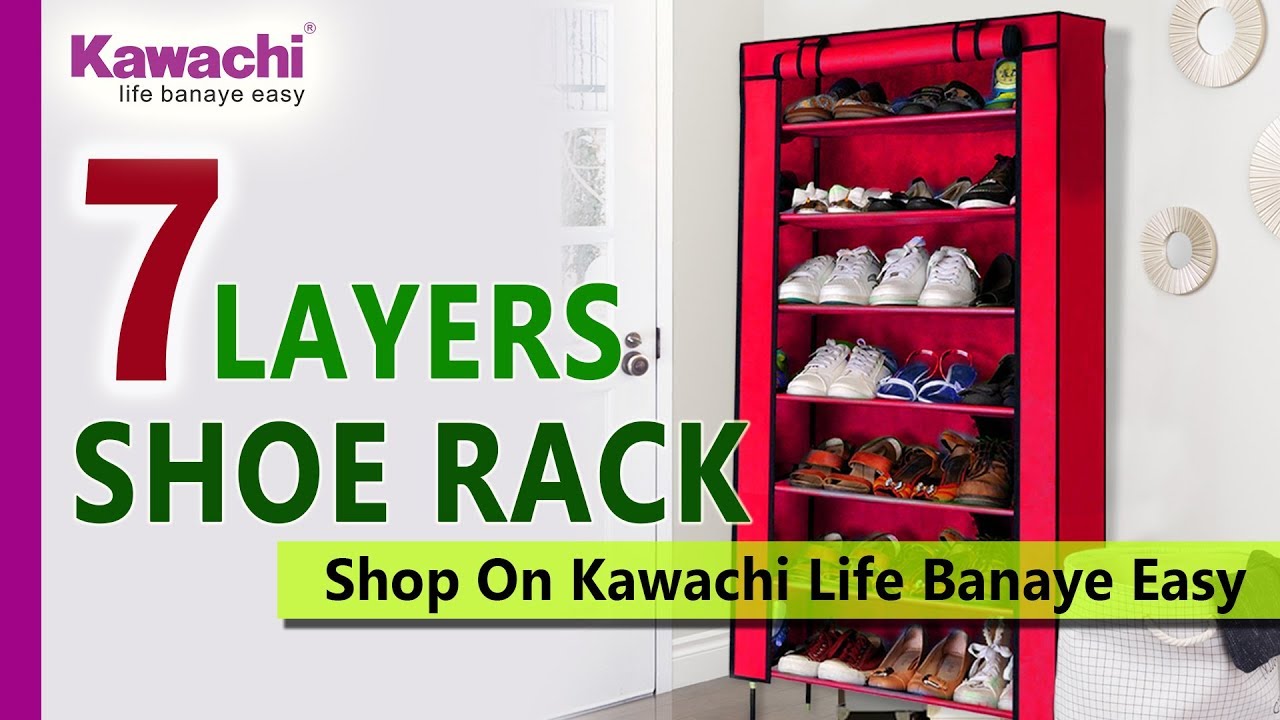 How to assemble Multipurpose Shelf Shoe Storage With 7 Layer Shoe Stand Rack