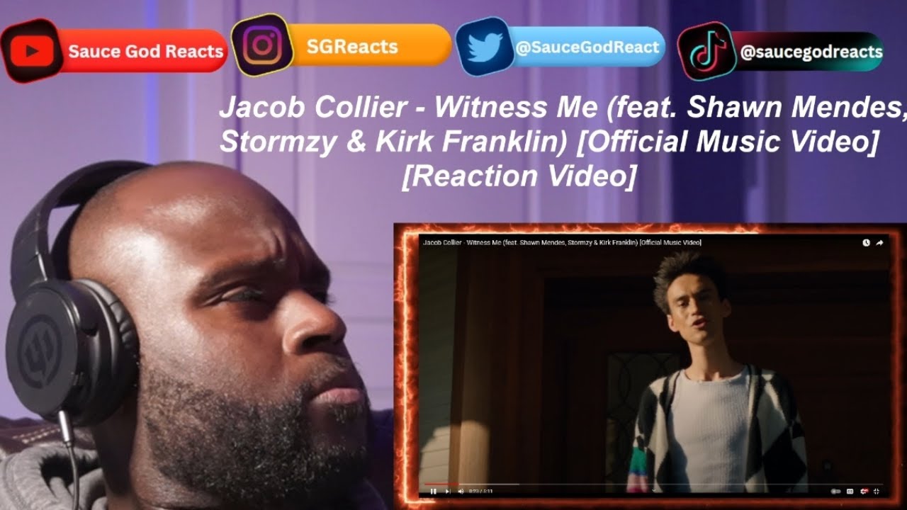 Jacob Collier - Witness Me (Shawn Mendes, Stormzy & Kirk Franklin) [Official Music Video] | REACTION