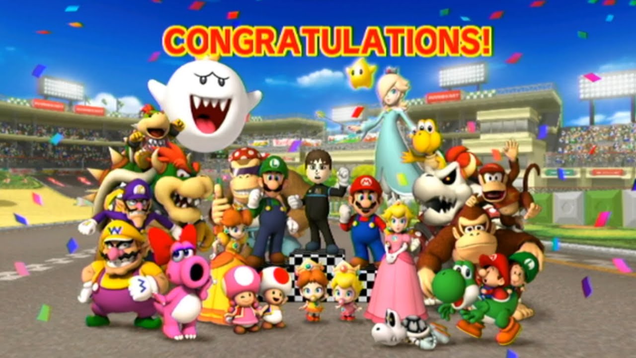 (60fps) マリオカートWii 真エンディング / Mario Kart Wii Staff Credits 02 【Wii】