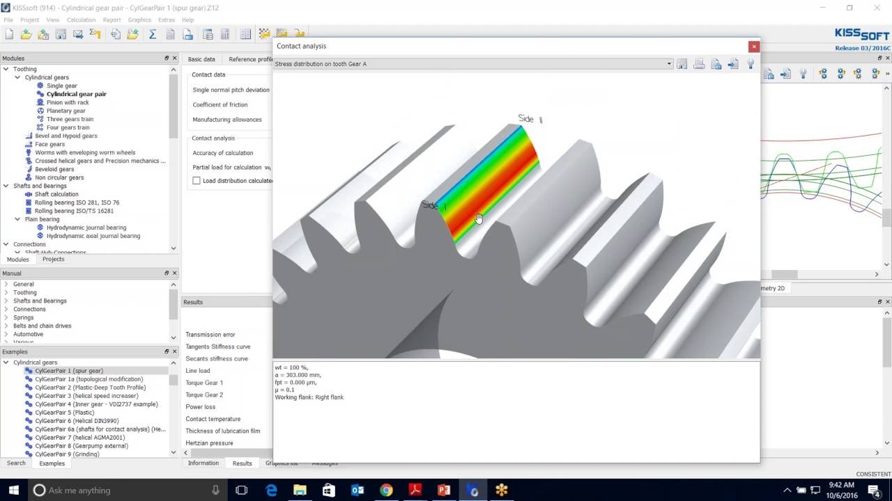 Tooth Flank Modification Sizing in KISSsoft