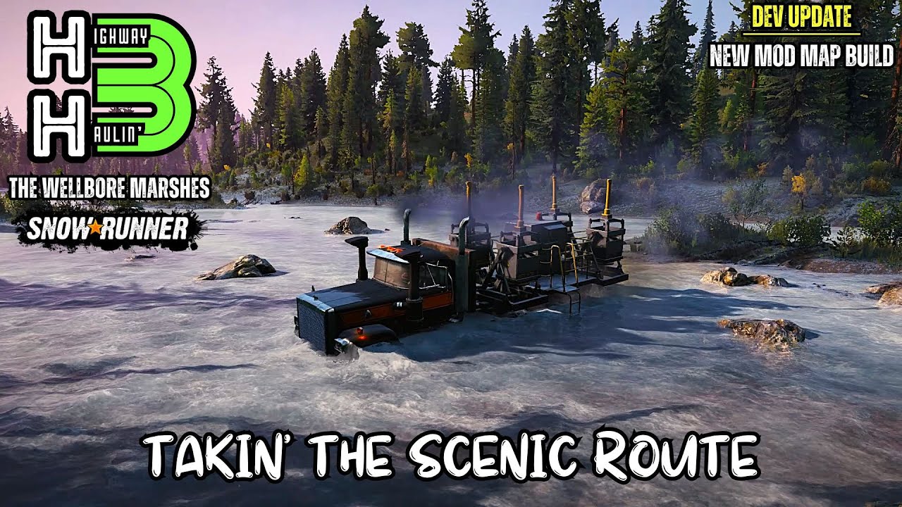 First Mission Test - New Highway Haulin Mod Map - Snowrunner