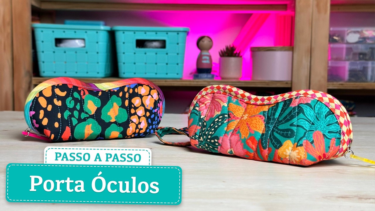 Essa Pe&ccedil;a Simples Est&aacute; Vendendo Muito! Porta &Oacute;culos com Z&iacute;per + Molde Gr&aacute;tis
