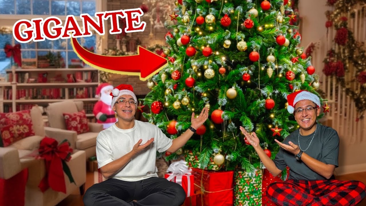 PUSIMOS UN ÁRBOL DE NAVIDAD GIGANTE en NUESTRA CASA 🎅🎄 | Rsquad