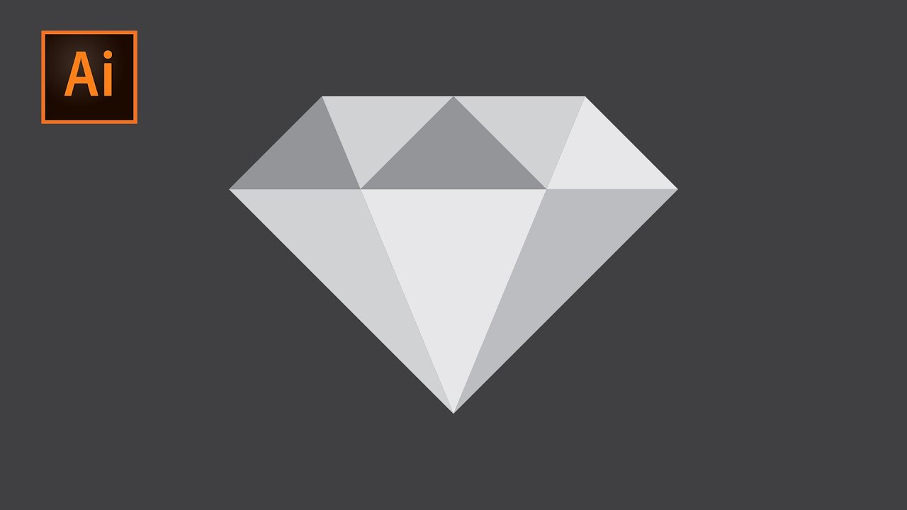 Diamond Shape Design || Adobe Illustrator Diamond Shape Design Tutorial || Illustrator Logo Design