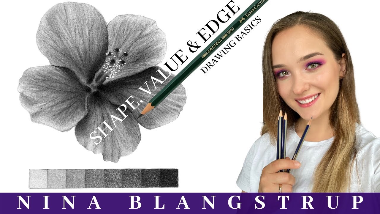 Shape, Value and Edge - The Art Basics when Drawing with Graphite Pencil