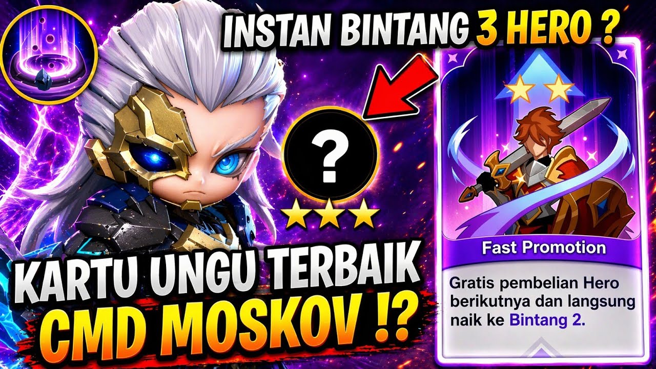 CARA CEPAT HERO 5 GOLD BINTANG 3 ⁉️ GOGOCARD TERBAIK MAIN COMMANDER MOSKOV ‼️ MAGIC CHESS GOGO 