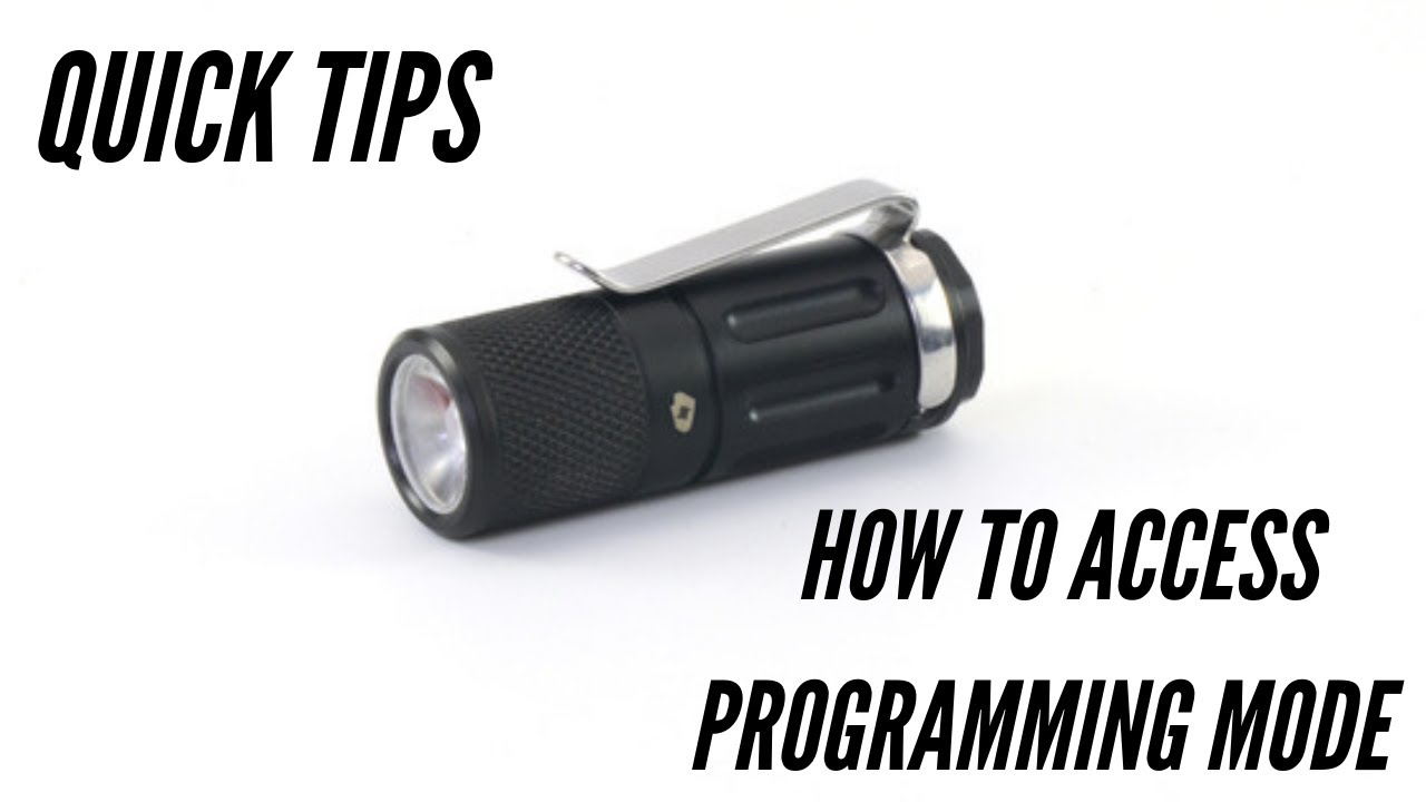 Quick Tip – Access Programming Mode