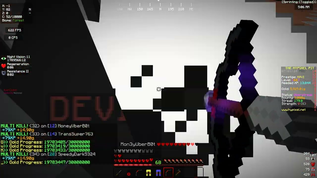 Botting ubers in 2024 Hypixel the pit