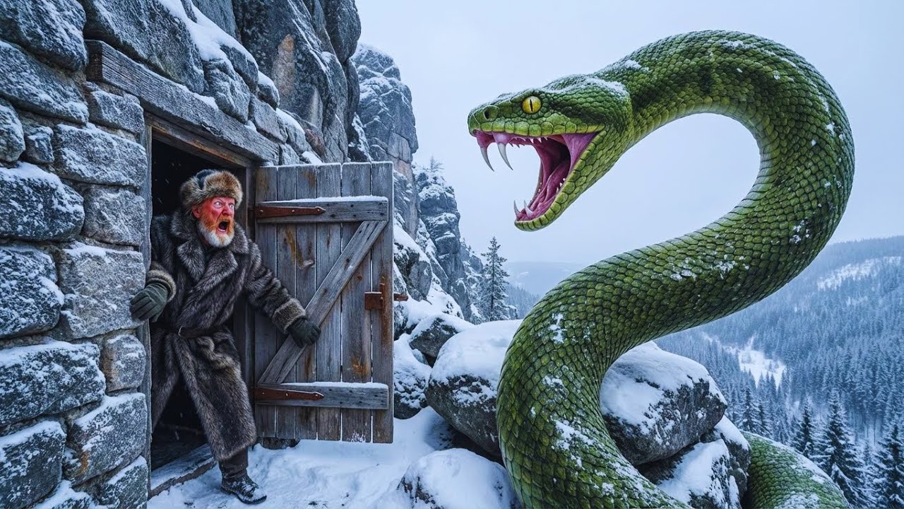 80-year-old widower lives inside the mountain and escapes a giant snake | Yakutia Challenge