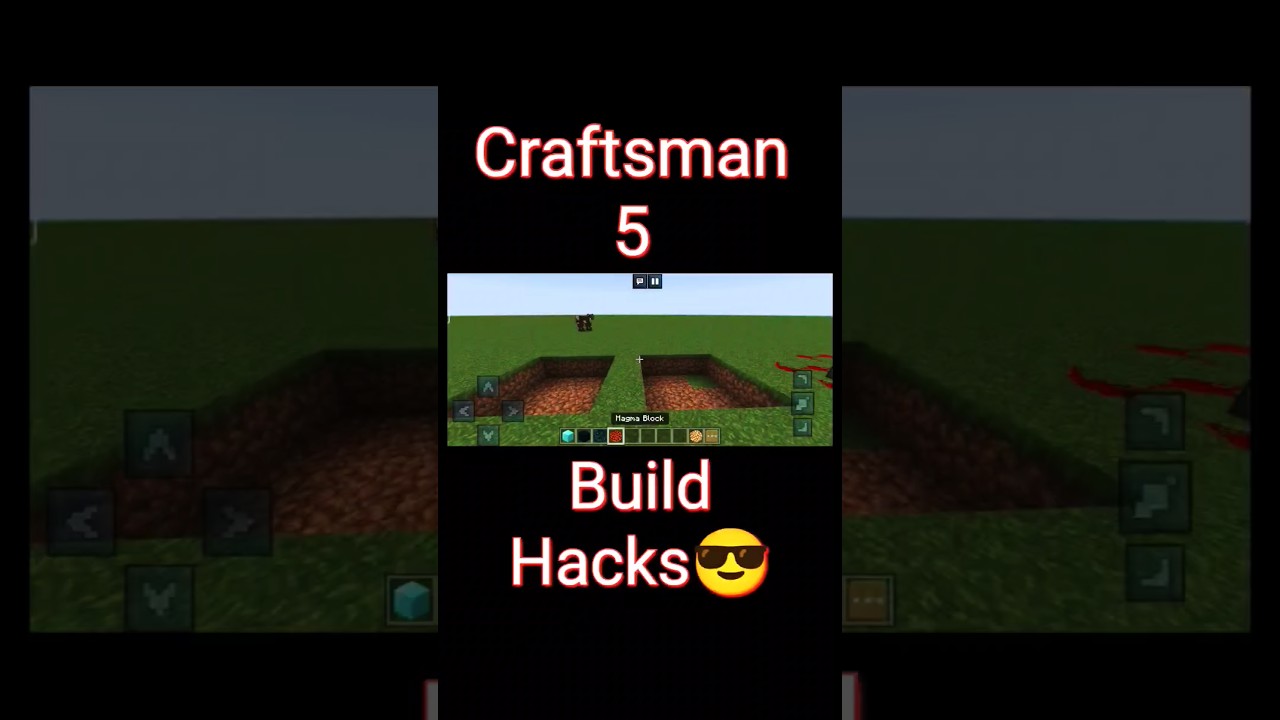 Build Hacks for craftsman 5 and craftsman 4😎