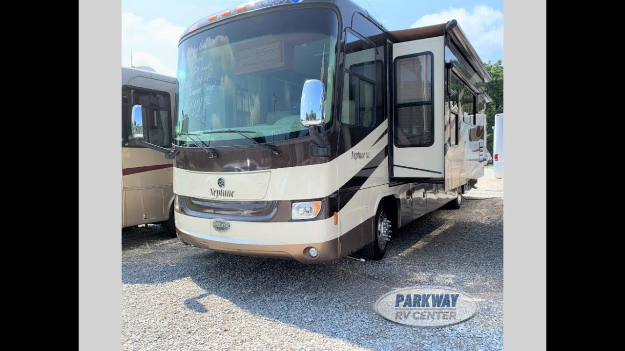 SOLD! 2008 Holiday Rambler Neptune XL 37PDQ Diesel, 4 Slides, 47K Miles, Full Body Paint, $69,900