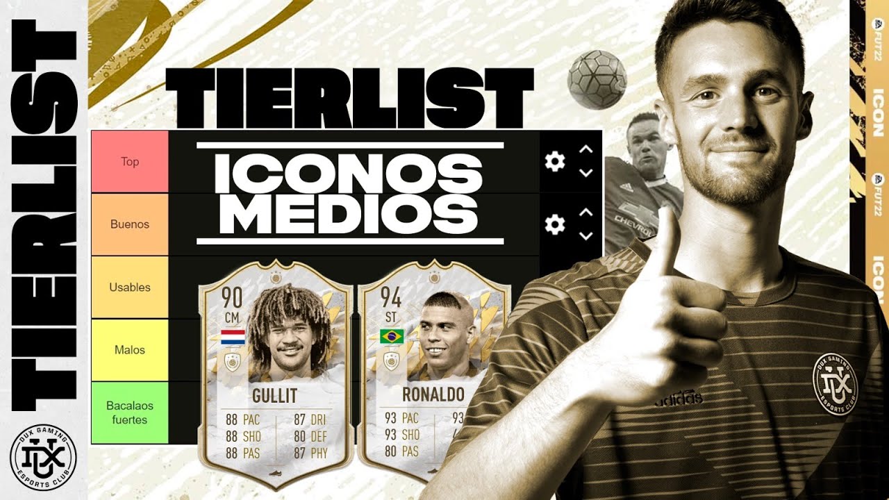 TIERLIST de ICONOS MEDIOS de FIFA 22 | con KOLDERIU