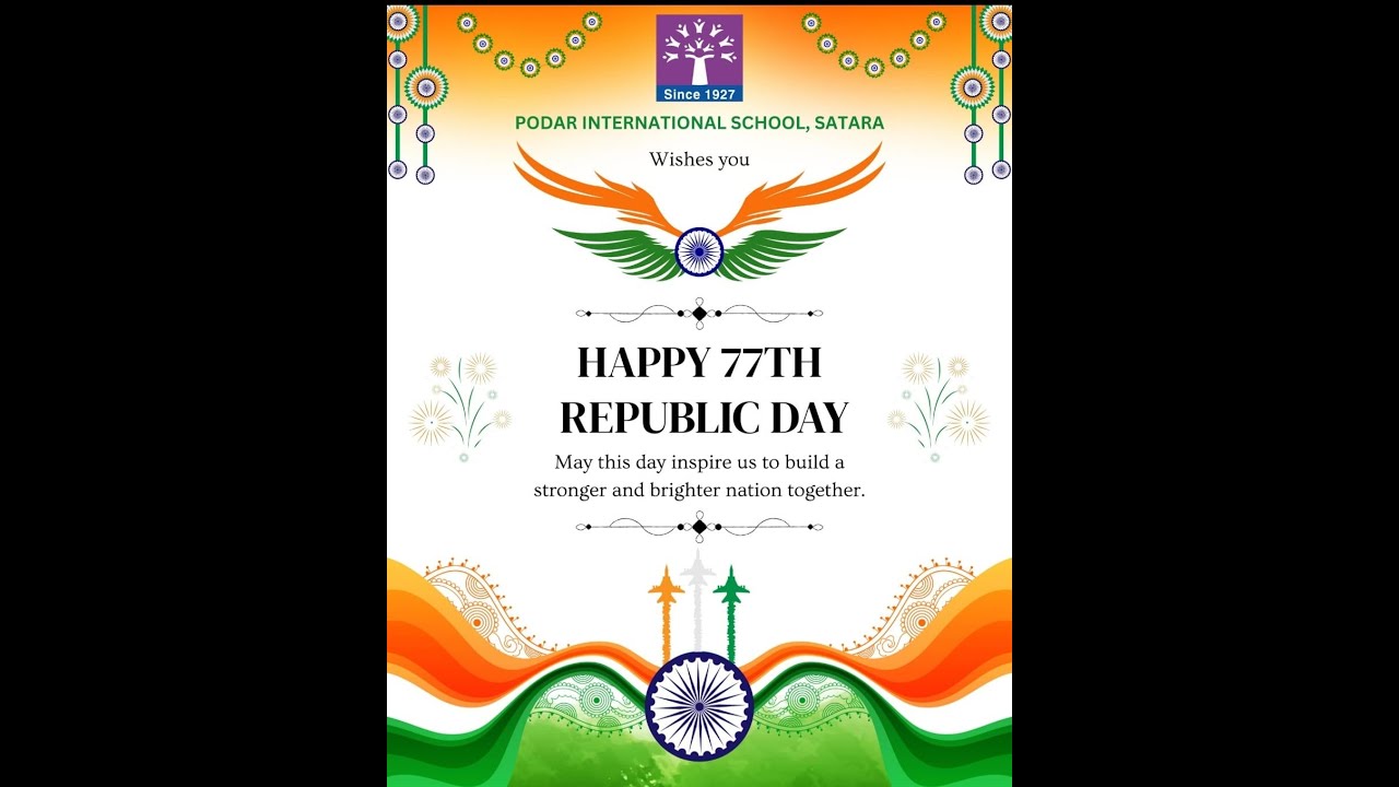 Republic Day Celebration @ Podar International School, Satara