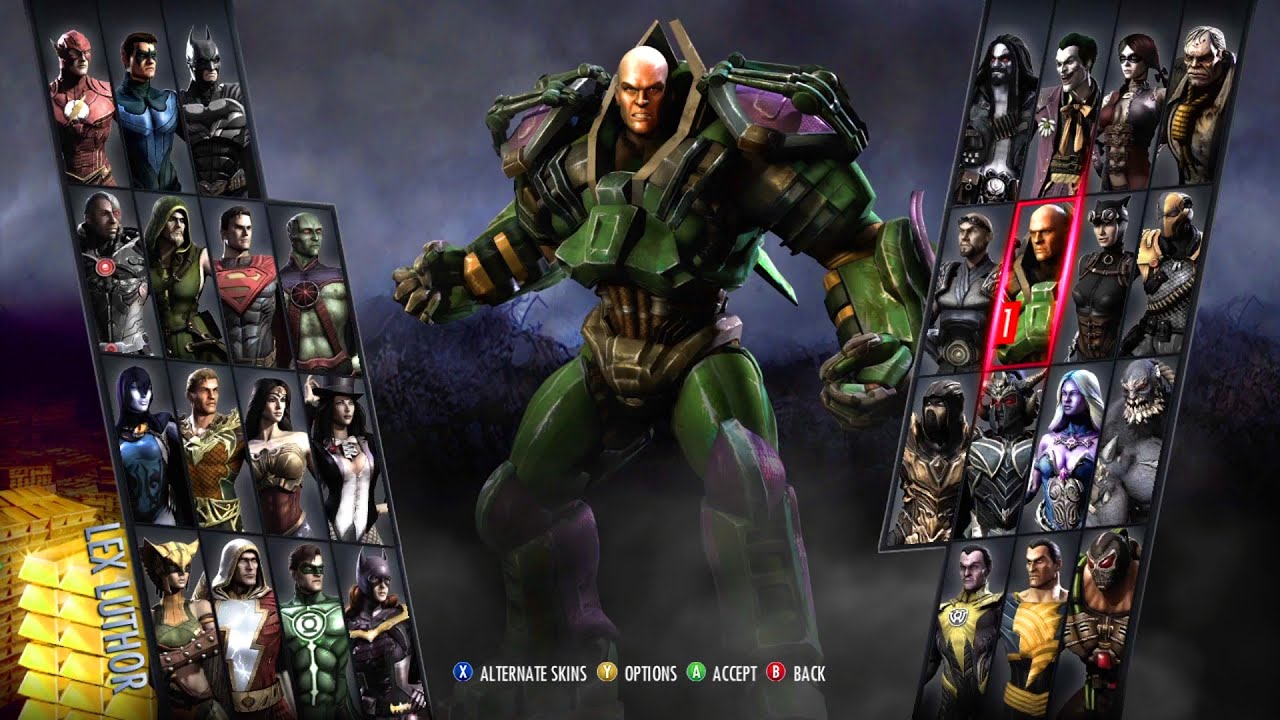 Лекс Лютор был довольно простым, но сильным в этой игре! - Injustice 1 - Arcade Battle