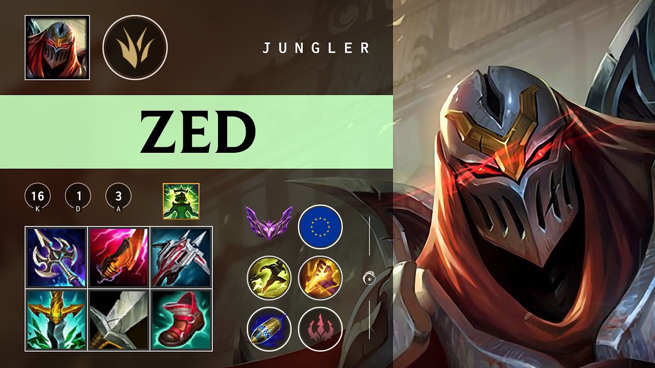 Zed Jungle vs Dr. Mundo - EUW Master Patch 26.03