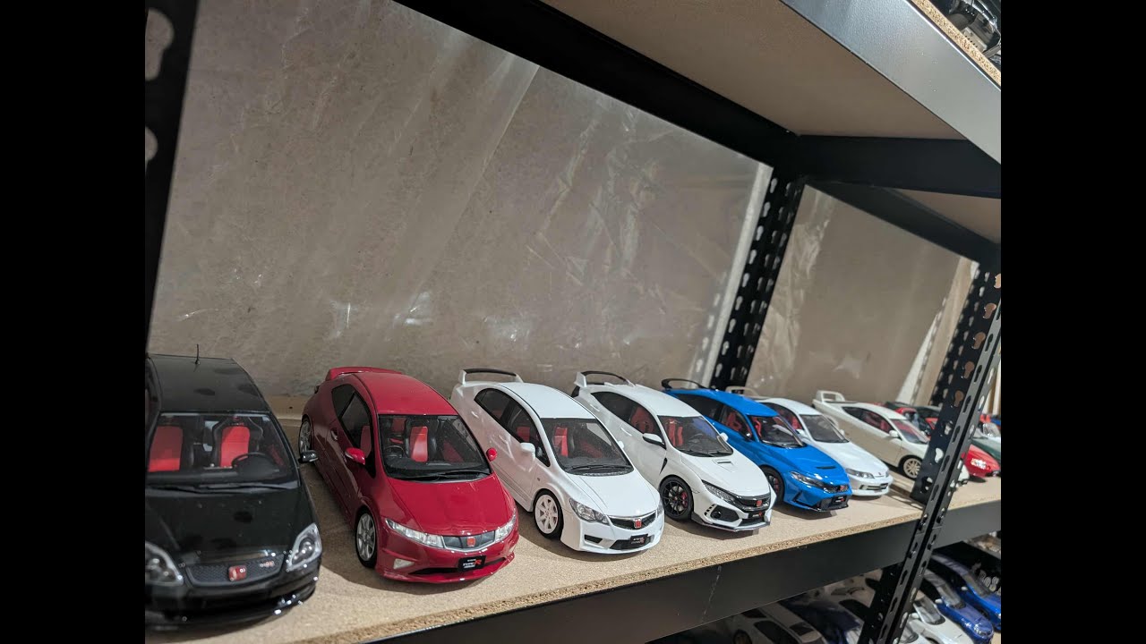 Коллекция литых моделей Honda в масштабе 1:18: обзор и избранное: CRX TypeR S2000 и Civic #modelc...