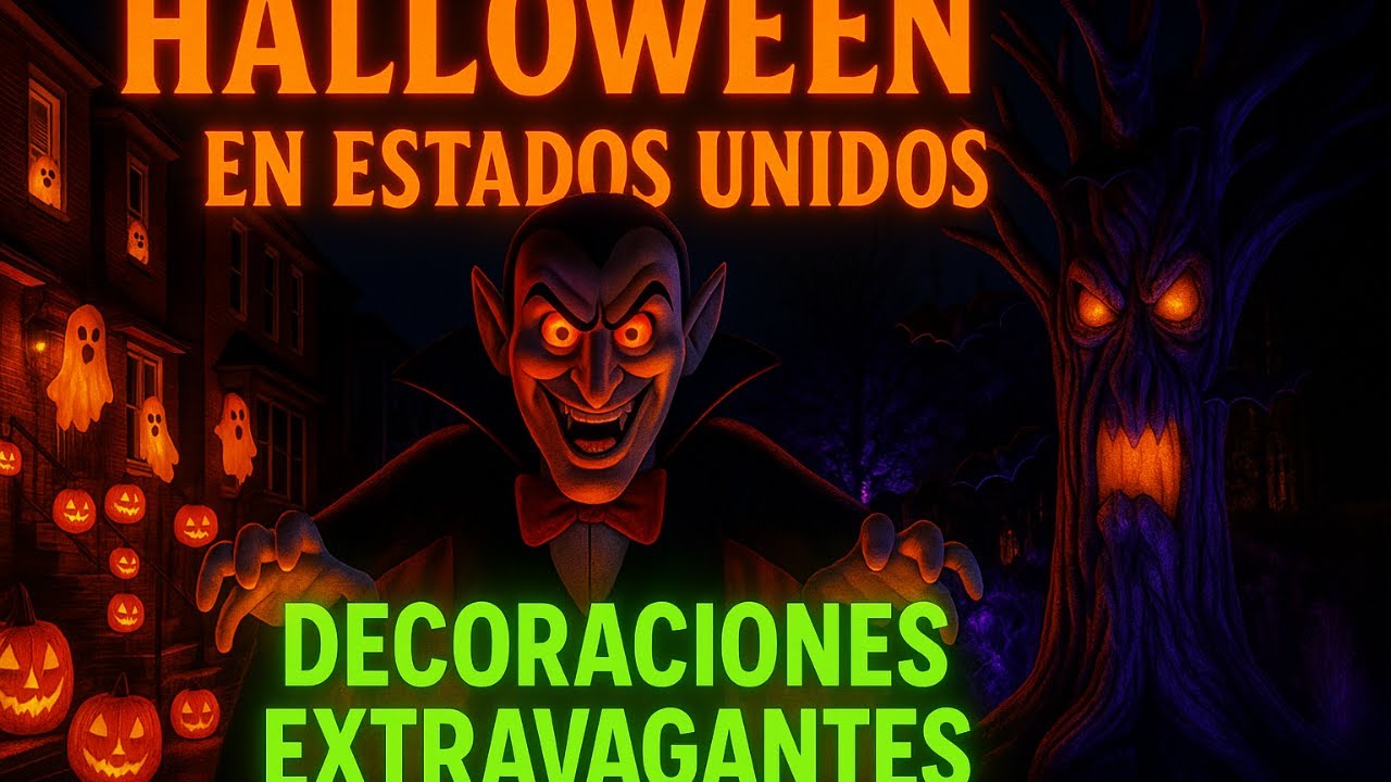 🎃Así Decoran las casas en Dallas TX para HALLOWEEN | ¡Gastan MUCHO!🎃💀#halloween 
