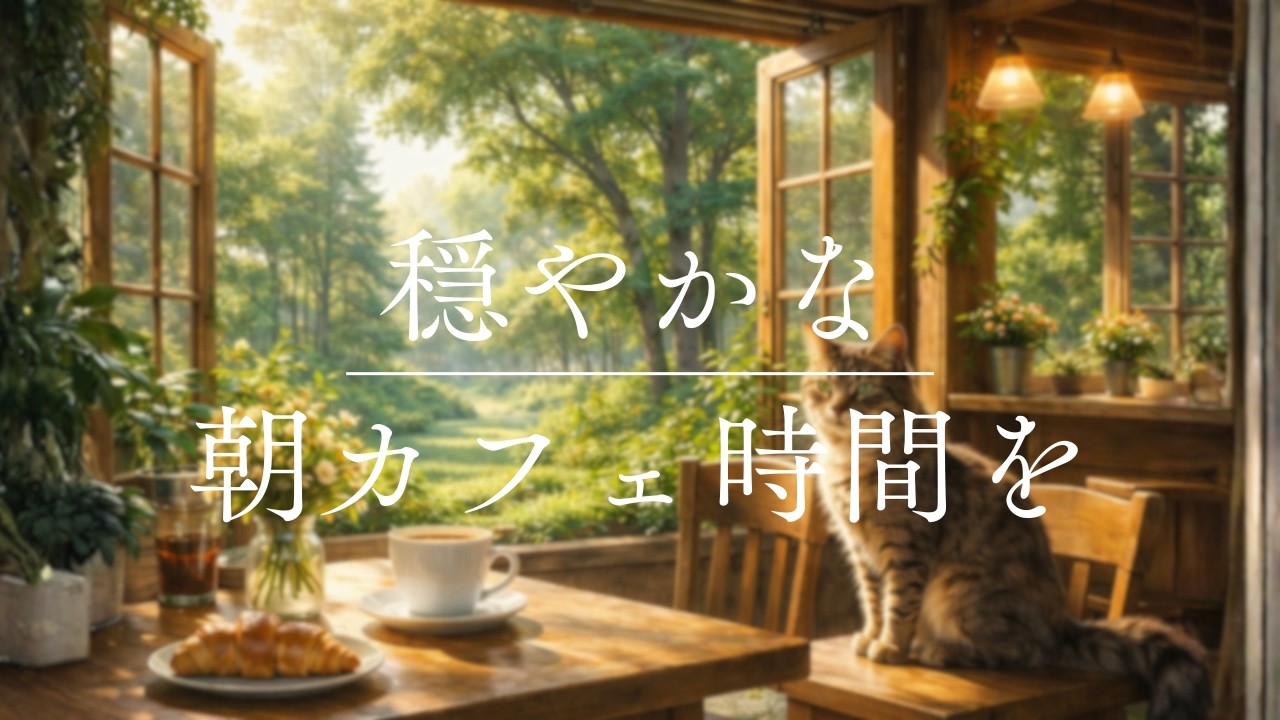 Relaxing Cat Cafe Music – Calm Focus BGM｜素敵な一日を始めるモーニングBGM