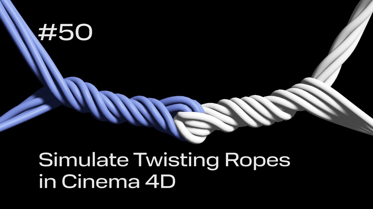 Cinema 4D Quick Tip #50 - Simulate Twisting Ropes (Project File on Patreon)
