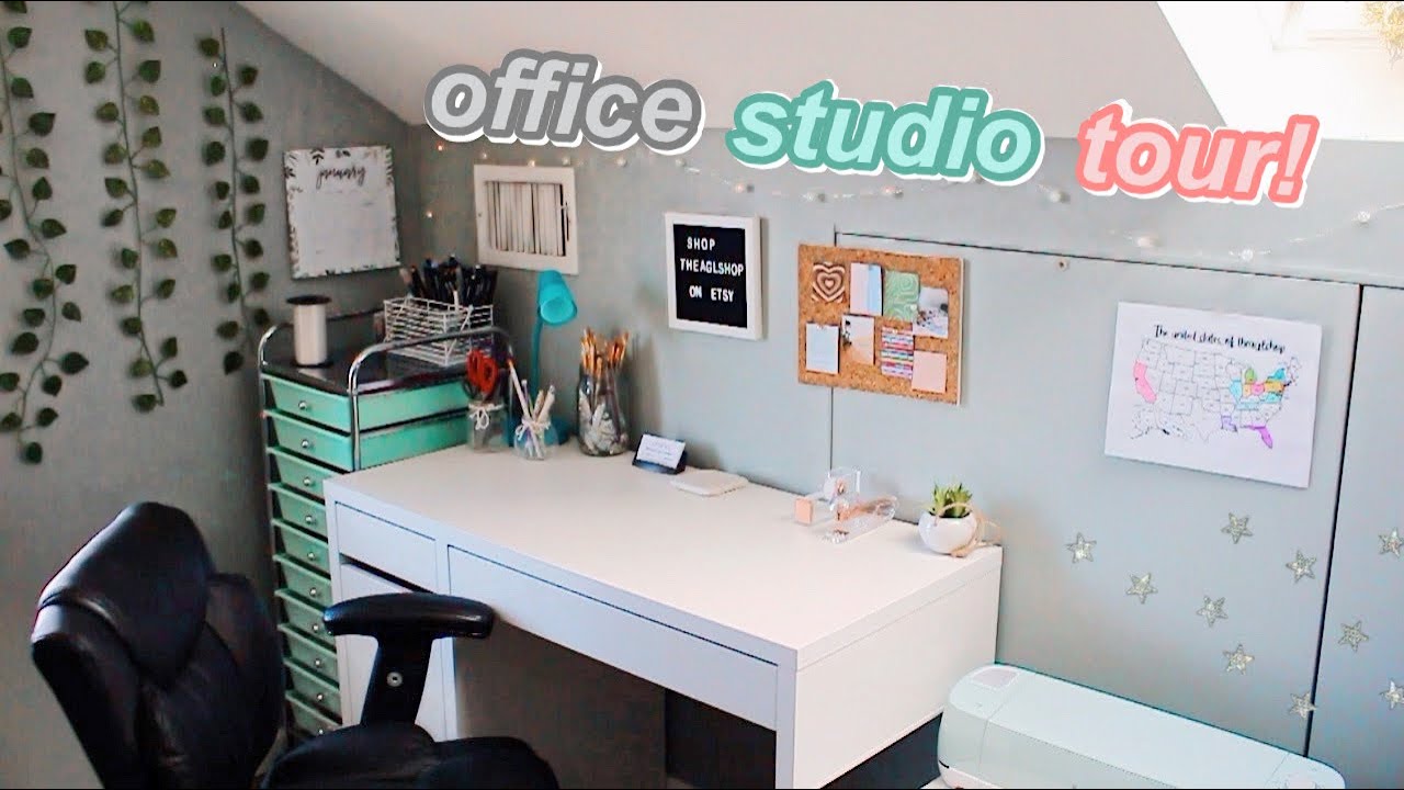 MY STUDIO OFFICE TOUR! | ag etsy office and art studio tour!!