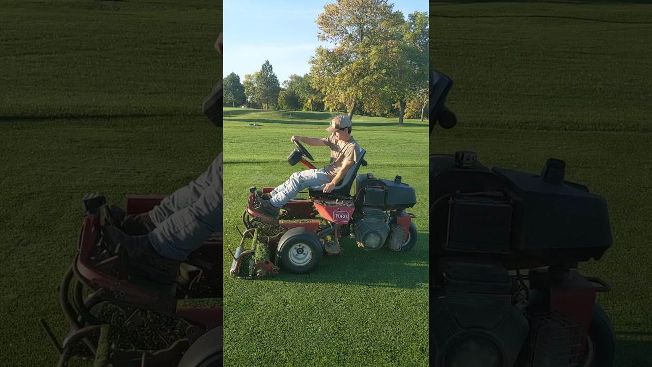 how to mow a tee box