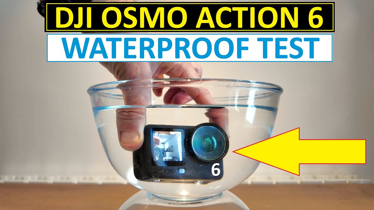 DJI OSMO ACTION 6 — тест на водонепроницаемость при погружении без водонепроницаемого чехла — про...