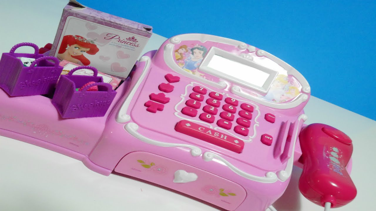ألعاب بنات - لعبة المحاسب - أميرات الدزني نشتري تلتبيز Cash Register Princess Disney