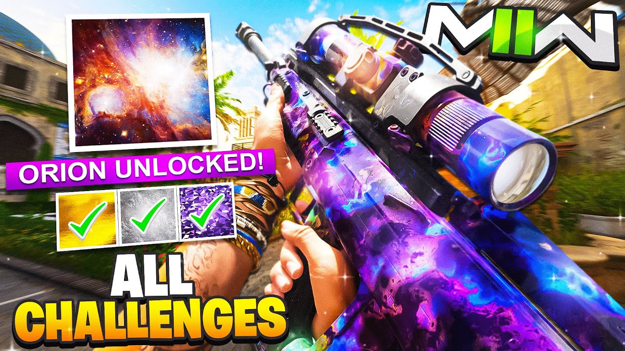 UNLOCKING ORION CAMO IN MODERN WARFARE 2! ALL CAMO CHALLENGES IN MW2 FOR MASTERY CAMO! (MW2 Orion)