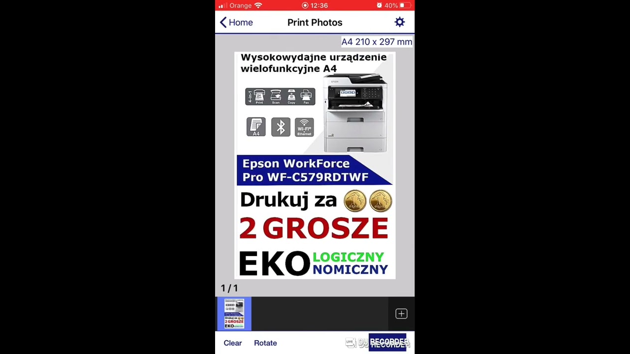 Epson iPrint - jak używać funkcji druku