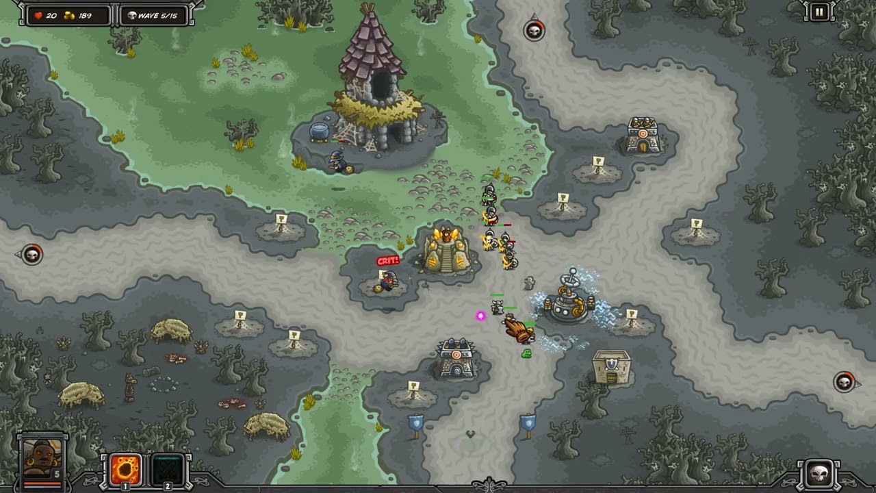Kingdom Rush ⚔️ Nightfang Swale 🦇 Полное прохождение кампании для ветеранов