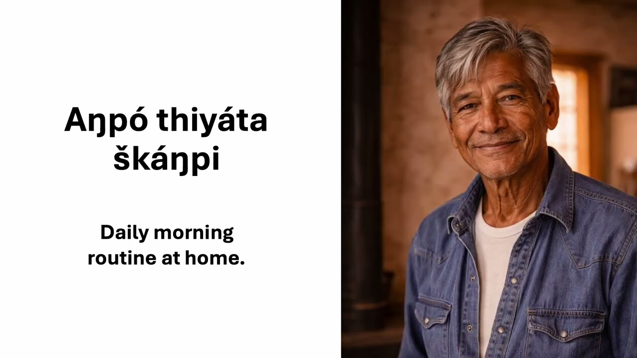 my morning routine - lakota language