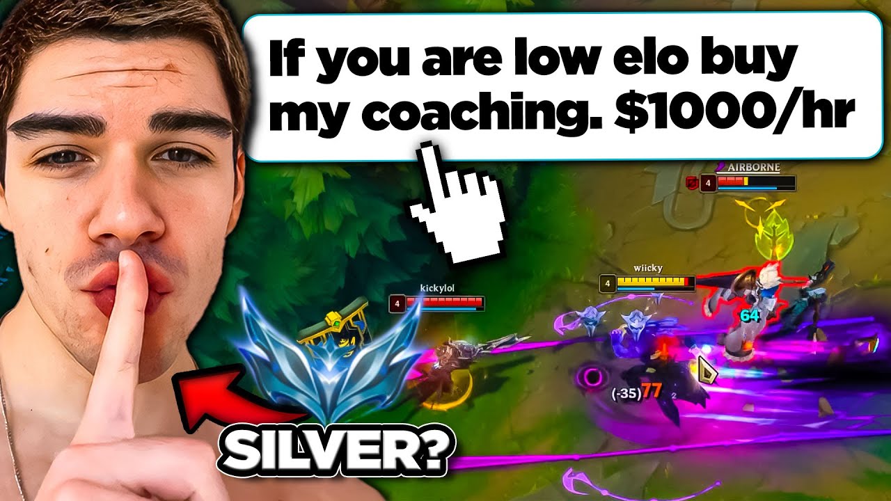 I Hired A High Elo Coach & Pretended To Be Silver