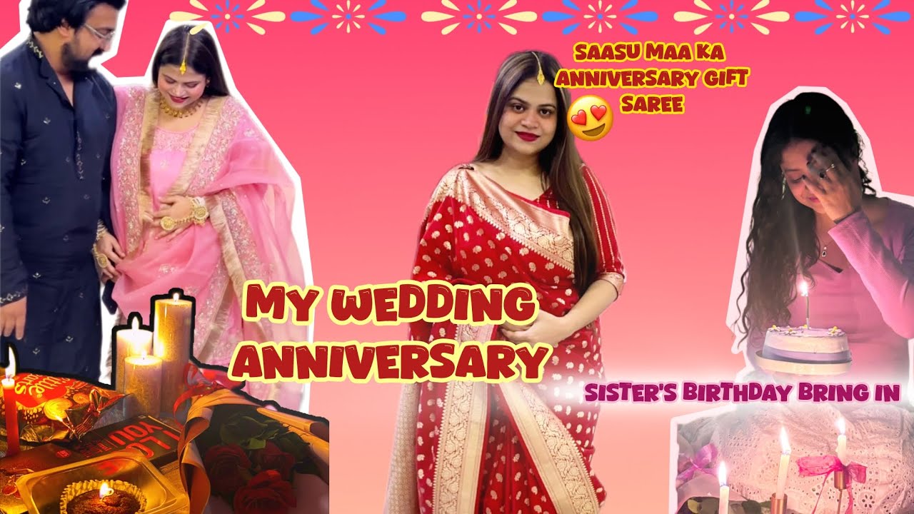 Our 1st Wedding Anniversary Vlog😍| Aaj hua double celebration❤️| Mom Aagyi Patna se🤩 #anniversary 