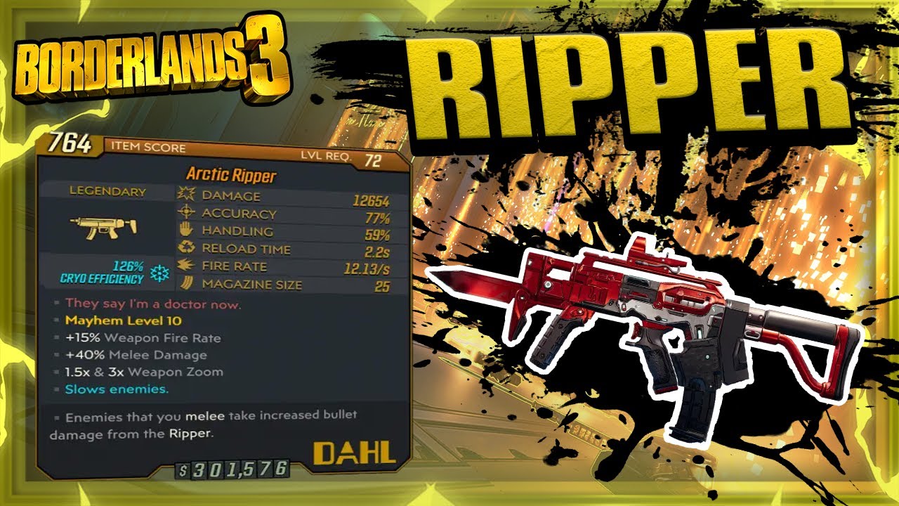 How To Get The Ripper SMG Fast In Borderlands 3!