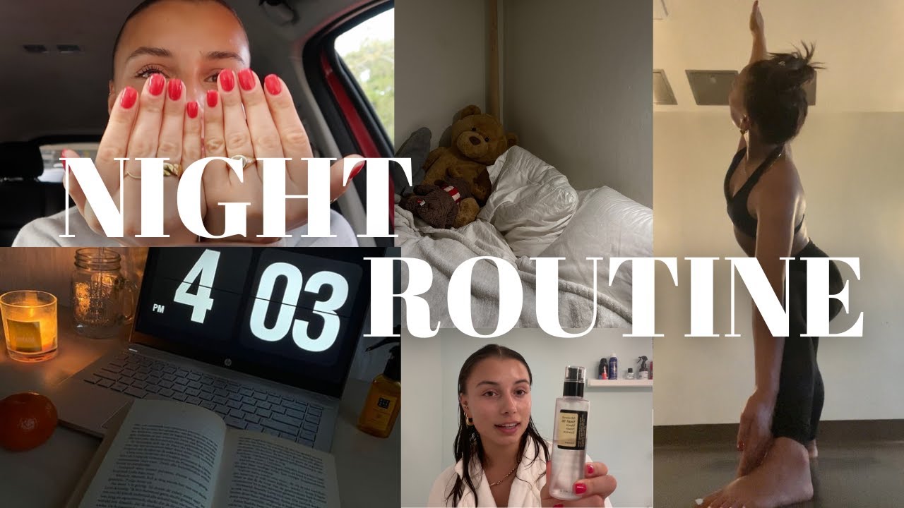 AFTER SCHOOL/NIGHT ROUTINE: hot yoga, my NEW my skin care routine + healthy dessert inspo!