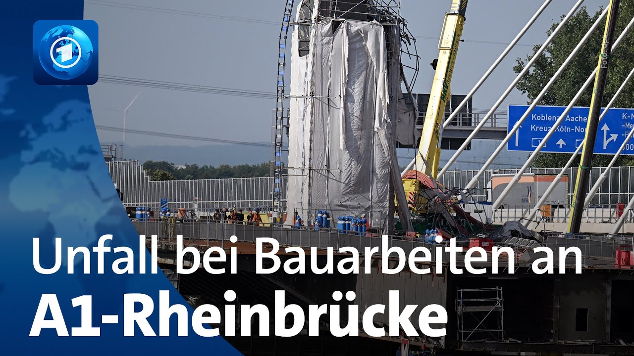A1-Rheinbr&uuml;cke: Ein Toter und Verletzte bei Bauarbeiten