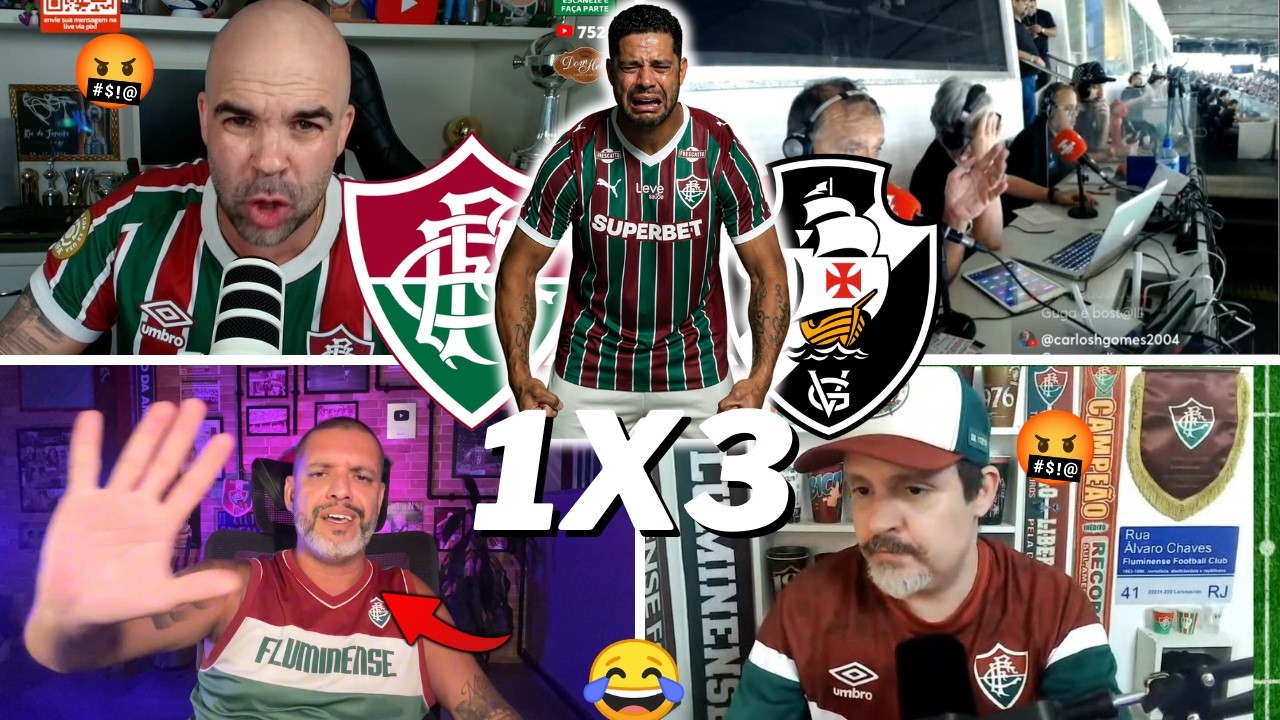 REA&Ccedil;&Otilde;ES DOS TRICOLORES ELIMINADOS E REVOLTADOS | FLUMINENSE 1 X 3 VASCO- COPA DO BRASIL 2026