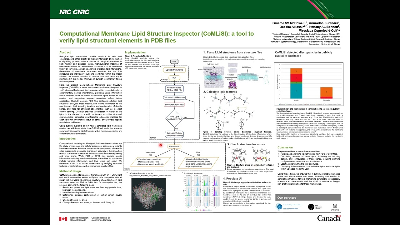 Computational Membrane Lipid Structure Inspector... - Graeme McDowell - Poster - ISMB/ECCB 2025