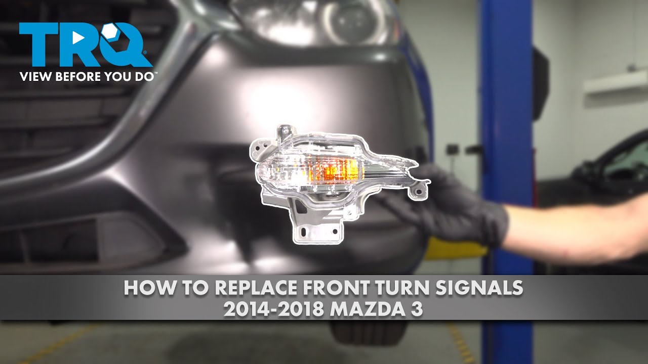 Как заменить передние указатели поворота на Mazda 3 2014-2018 годов