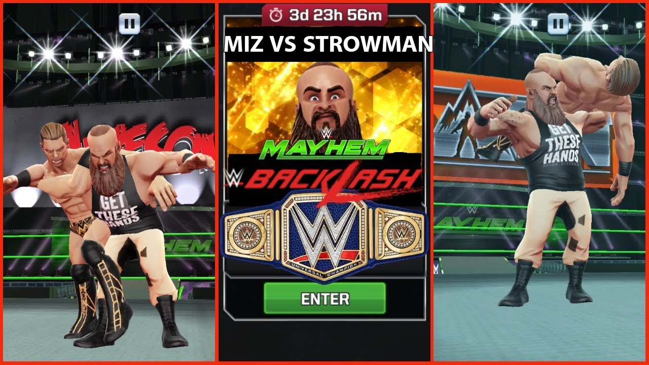 Backlash 20 | Miz Vs Strowman | WWE Mayhem