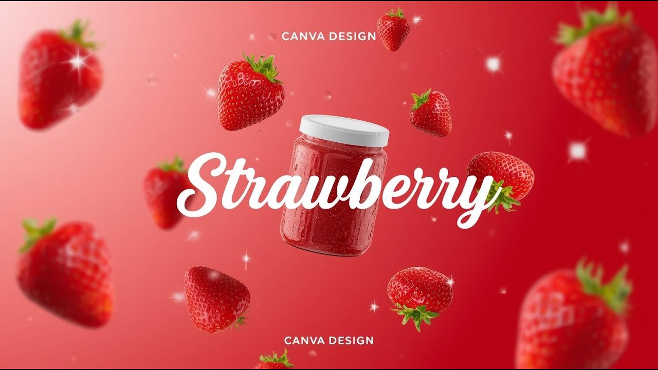 Create a Viral Strawberry Product Post in Canva 🍓 | Step-by-Step