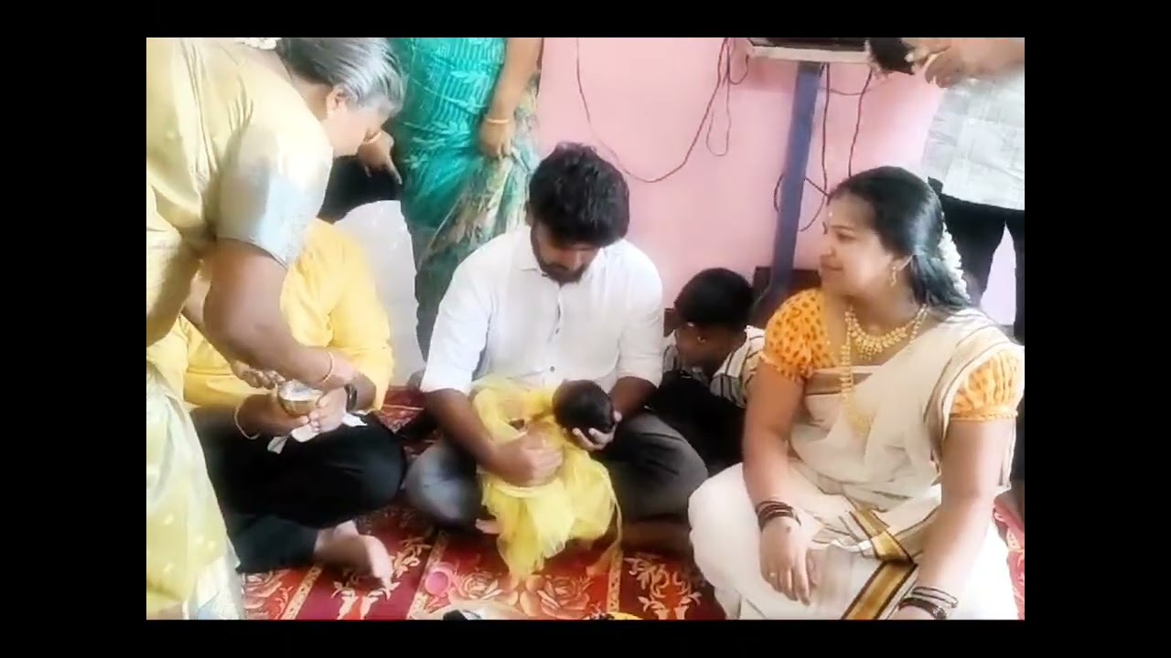 Ponnu's ndaa ear piercing ceremony #28days baby#newbaby #babygirl #earpiercing#trendimgshort 