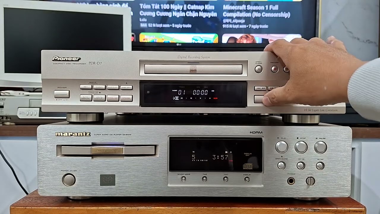 (Đã bán) Giải mã 24bit và đọc đĩa CD Pioneer PDR-D7 đẹp, sang trọng, tiện lợi 📲0907223269🏡Hải Phòng.