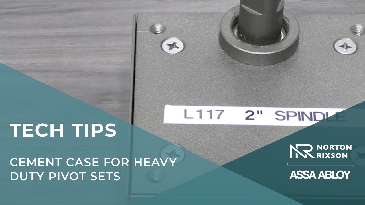 Cement case for heavy duty pivot sets - Technical Product Support
