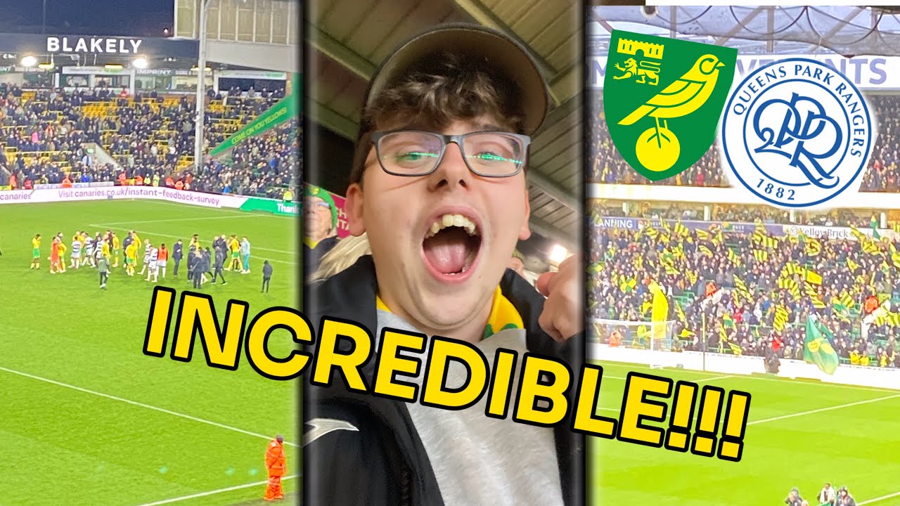 NORWICH CITY SMASH QPR| NORWICH CITY 3-1 QPR | MATCHDAY VLOG