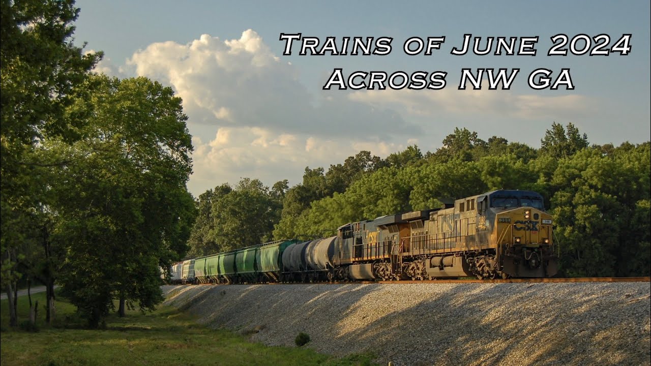 Trains of June 2024 across NW GA