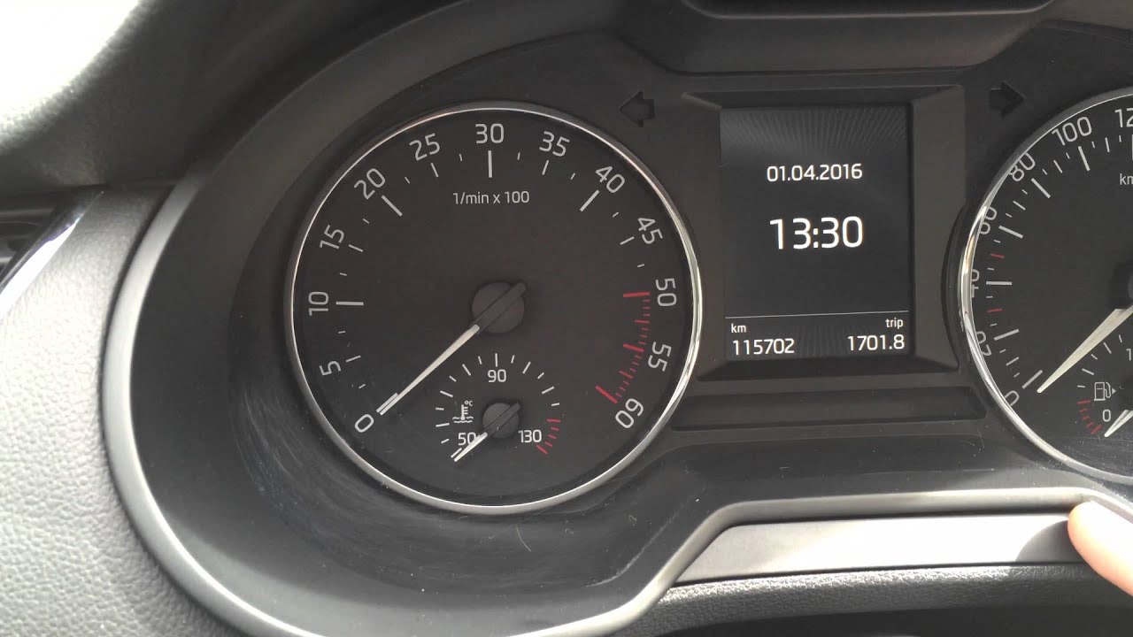 Škoda Octavia 3 - сброс контрольного сообщения