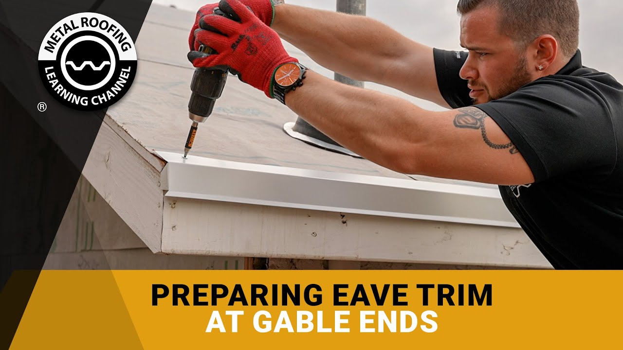 How To Cut Drip Edge At The Corners Or Gable Ends Of A Metal Roof