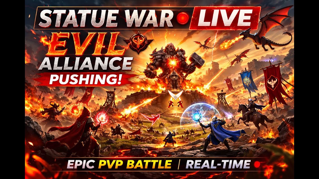 🐉HOLD THE STATUE OR DIE ⚔️ LIVE WAR | Call of Dragons