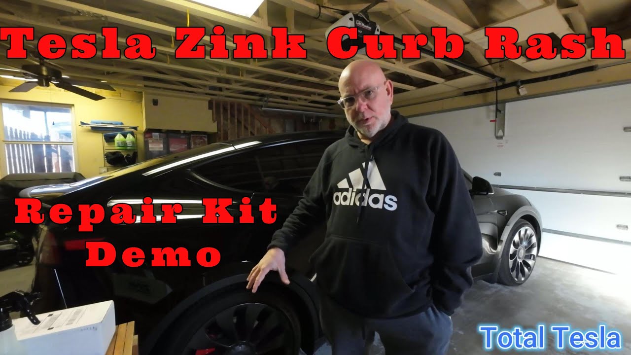 Tesla - Zink Wheels - Curb Rash Repair Kit Demo
